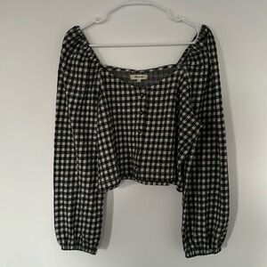 Madewell Long-Sleeved Crop Top